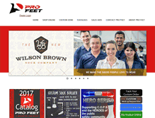 Tablet Screenshot of profeet.com